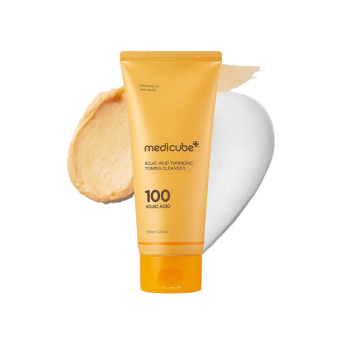 فوم شوینده روشن کننده و تسکین دهنده کوجیک اسید و زردچوبه مدی کیوب Medicube Kojic Acid Turmeric Toning Cleanser