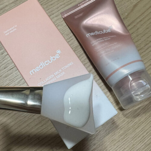 ماسک روزانه حجم دهنده و درخشان کننده نیاسینامید و کلاژن مدی کیوب Medicube Collagen Milky Glow Daytime Wrapping Mask